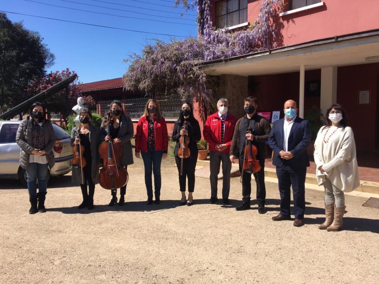 Mineduc, Unesco y FOJI lanzan en el Maule proyecto para crear orquestas en Liceos Bicentenario