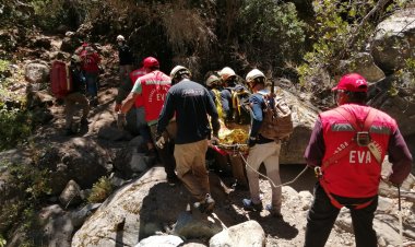 El complejo rescate de joven accidentada en la Reserva Nacional Los Bellotos del Melado