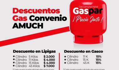 Parralinos ya pueden optar a descuentos en dos empresas de gas