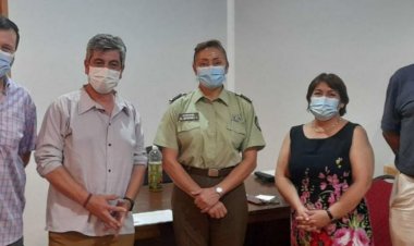 PARA MEJORAR LA COMUNICACIÓN CON LA POLICÍA PREFECTO DE CARABINEROS DE LINARES SE REUNIÓ CON LA CÁMARA DE COMERCIO