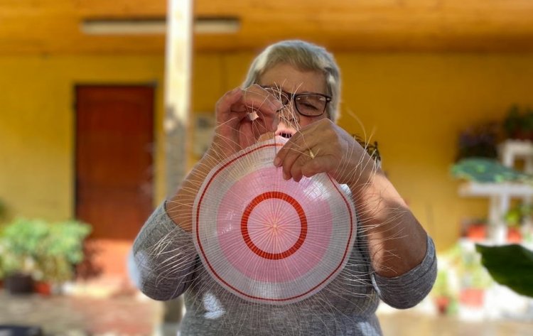 Artesana en crin de caballo María del Pilar Véjar expone su trabajo en la Bienal Révélations de París