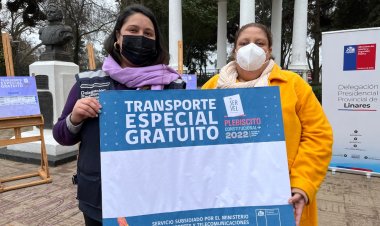 Provincia de Linares contará con 38 servicios de trasporte gratuito para el plebiscito constitucional