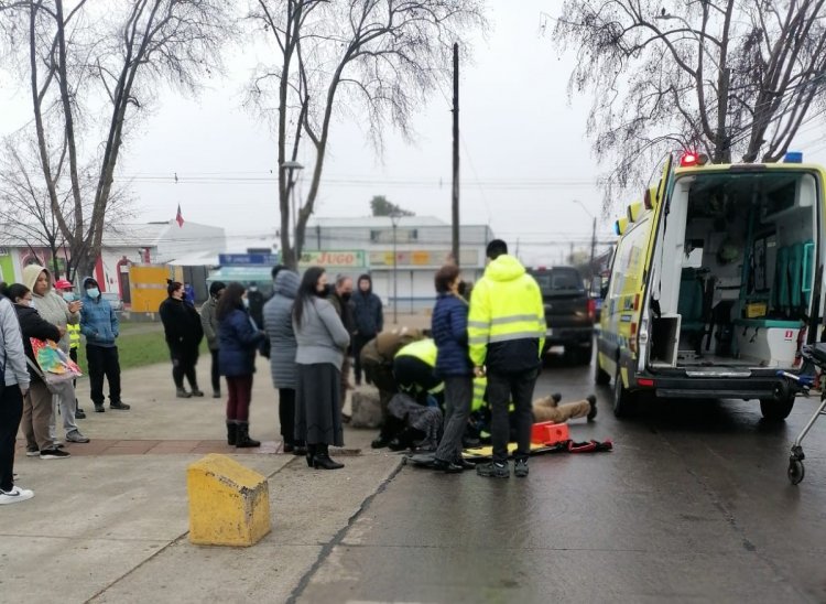 En estado grave permanece alumna del Liceo Valentín Letelier tras ser atropellada en el centro de Linares