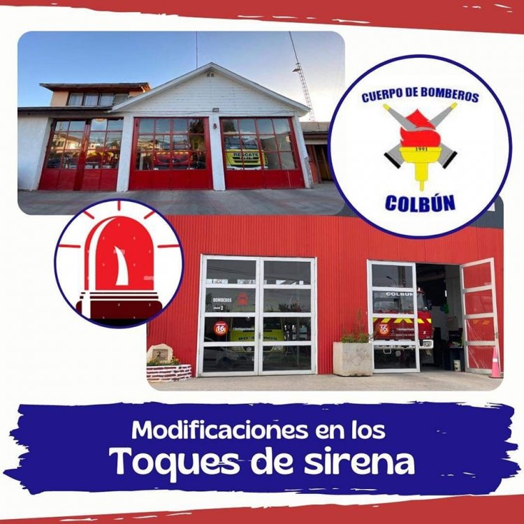 Bomberos de Colbún decide reducir los toques de sirena