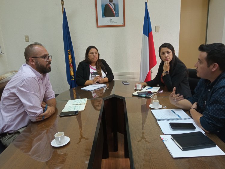 En reunión y saludo protocolar autoridades abordan  temas de violencia de género en provincia de Linares