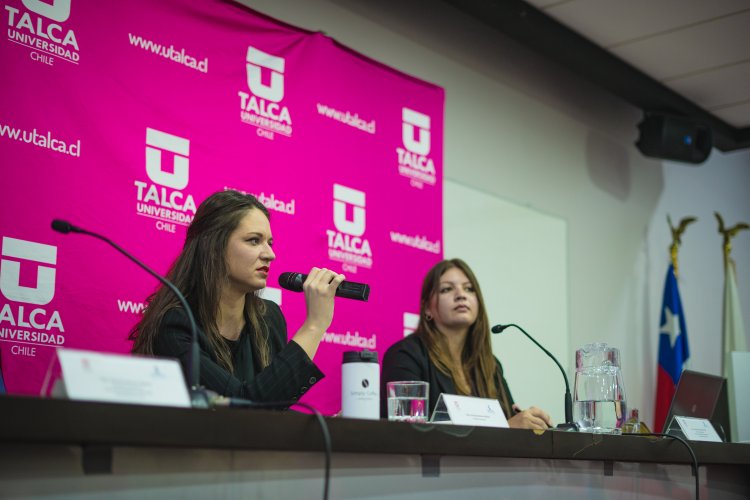 Irina Karamanos reflexionó en la UTalca sobre el feminismo   en espacios de poder