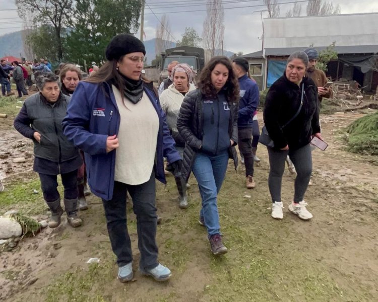 Gobierno continúa entrega de ayuda a damnificados por la emergencia climática en la provincia de Linares