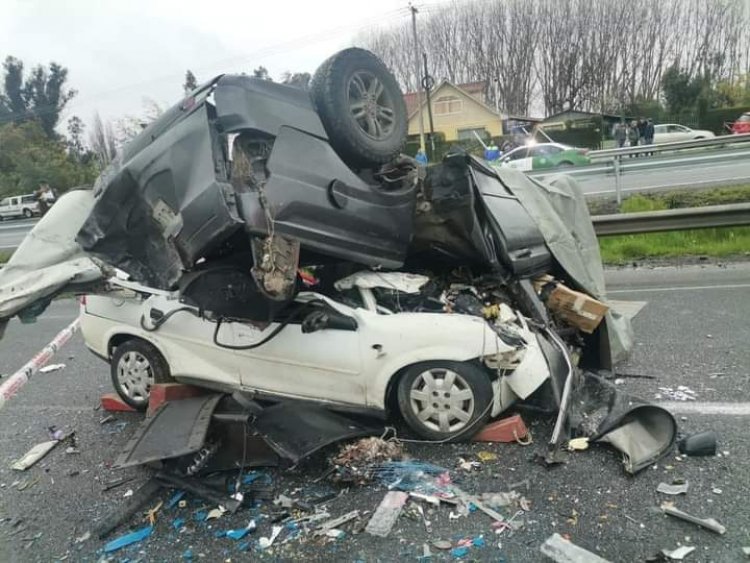 Nueva tragedia carretera: tres adultos y un menor de edad mueren en accidente en la Ruta Cinco sur