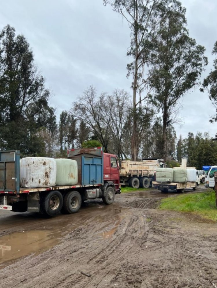 FEDELECHE entrega valioso aporte a pequeños ganaderos de la precordillera linarense afectada por los mega temporales