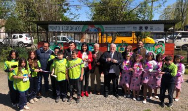 Linares: inauguran Punto Verde en escuela del sector Puente Alto