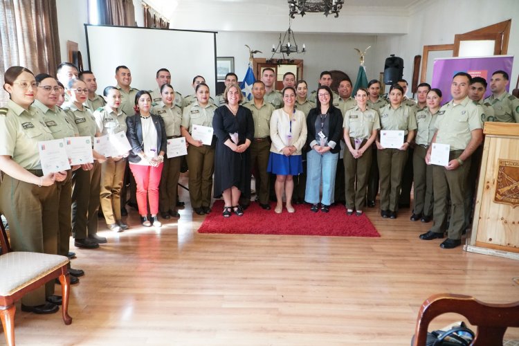 SernamEG Maule certifica a más de 100 carabineros de la región en técnicas para abordar la Violencia contra la Mujer