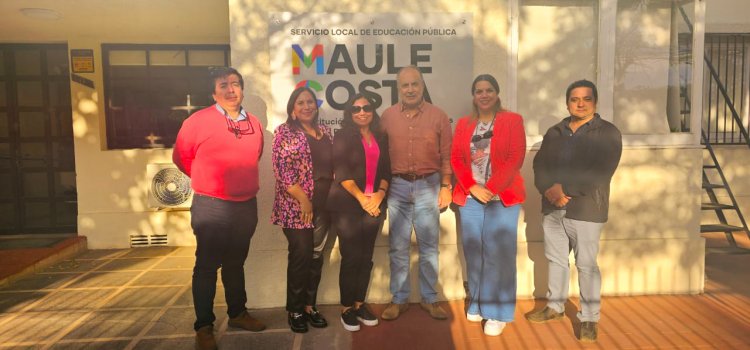 SLEP Maule Costa se reúne con Colegio de Profesores de Cauquenes