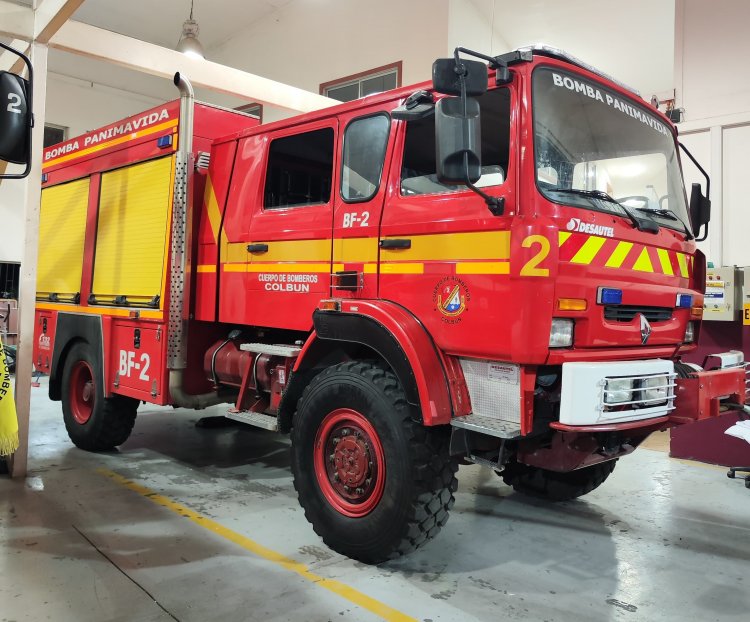 Bomberos de Colbún adquirió nuevo carro bomba para emergencias forestales