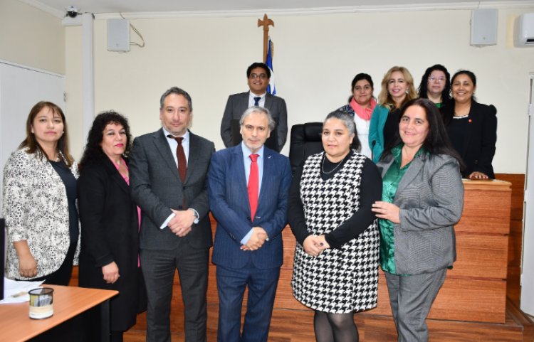 Presidente de la Corte de Talca concluye visitas a tribunales de la jurisdicción