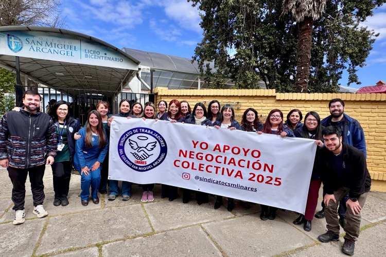 Negociación colectiva en Liceo Bicentenario Colegio San Miguel Arcángel