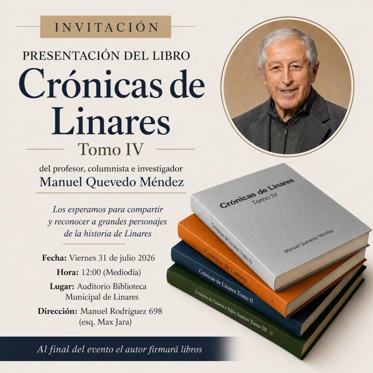 Llega el Tomo IV de las “Las Crónicas de Linares”
