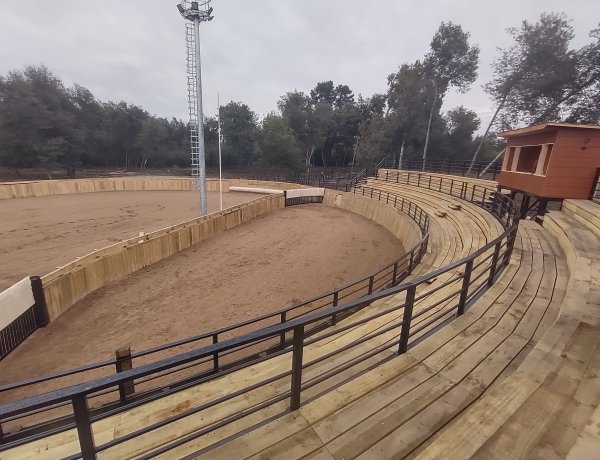 Exclusivo: así es la medialuna que se construye en la localidad de San Antonio Encina en Linares