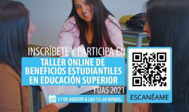 CFT Estatal del Maule realizará taller a distancia denominado “Beneficios estudiantiles en Educación Superior: FUAS 2021”