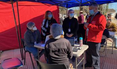 Masiva toma de examen de PCR para Covid-19 en Colbún