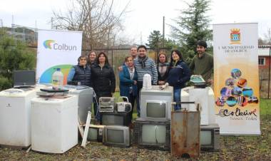 Operativo de recolección de electrodomésticos y pilas en desuso en Colbún