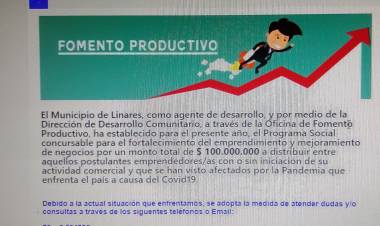 Municipio amplía el plazo para postular al Programa “Linares Emprende”