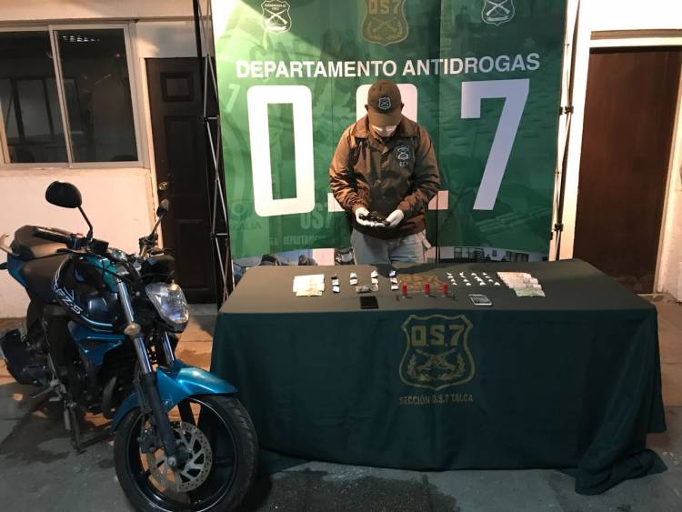 Dos detenidos por microtráfico en Colbún