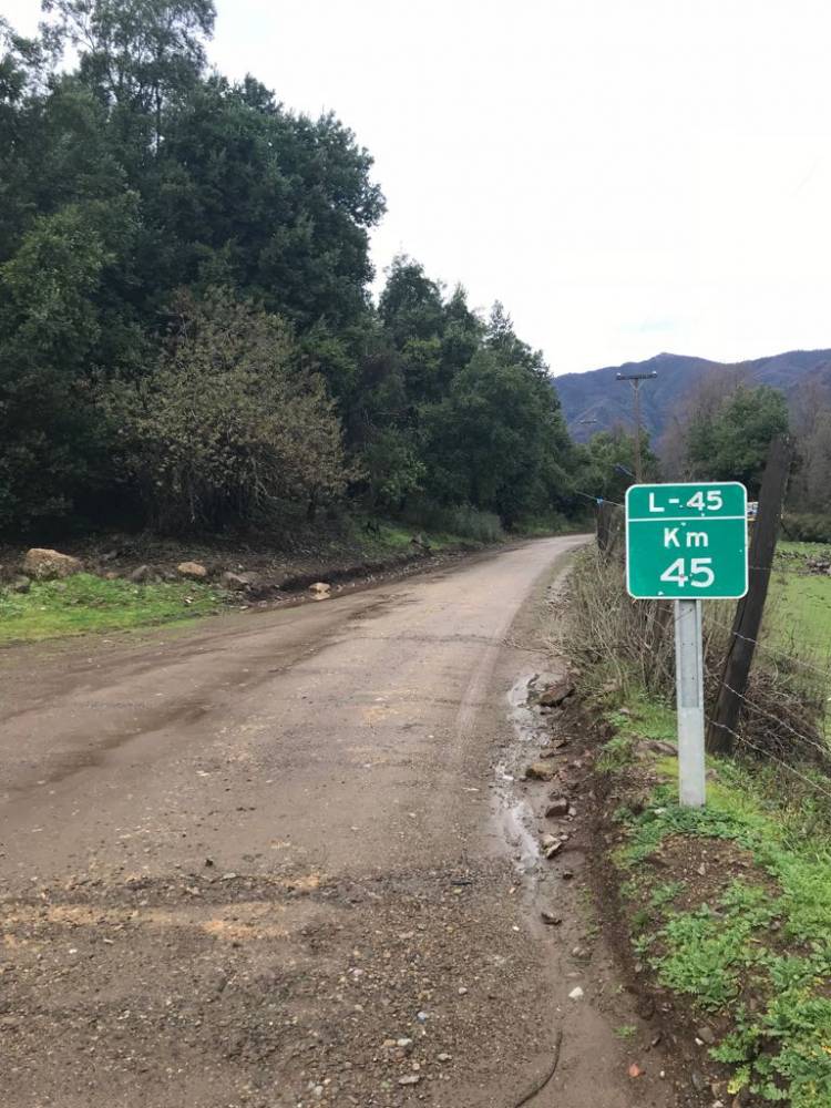 Mejoran camino de penetración al Cajón Achibueno