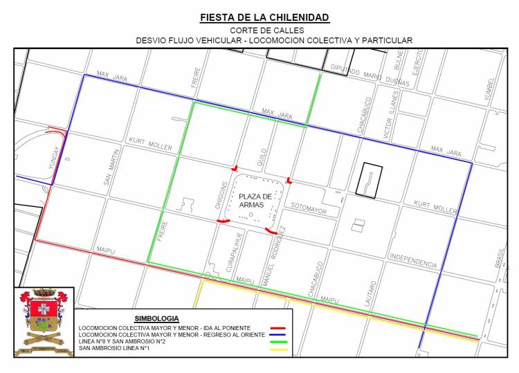 Estos son los desvíos al tránsito por “Fiesta de la Chilenidad” en Linares