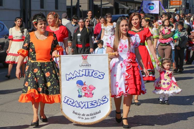 Párvulos se lucieron dando el vamos a Fiestas Patrias en Linares