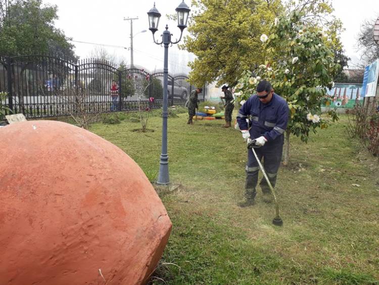 Escuela de Artillería realizó operativo en Maule sur