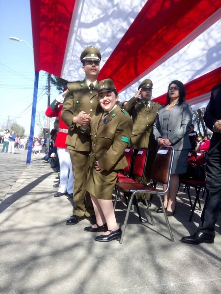 Niña longaviana cumple  sueño de ser carabinera por un día