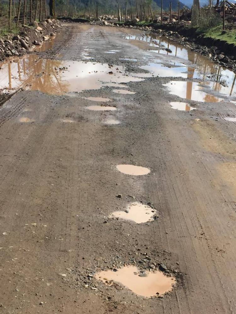 Denuncian mal estado de camino al Santuario Achibueno