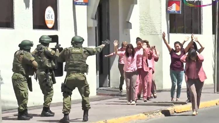 Carabineros dice que actúo conforme a lo planificado en simulacro de asalto a Banco Estado