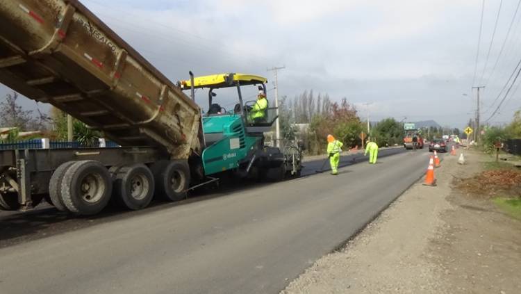 Mejoramiento ruta Panimávida-Colbún tiene un avance del 70%