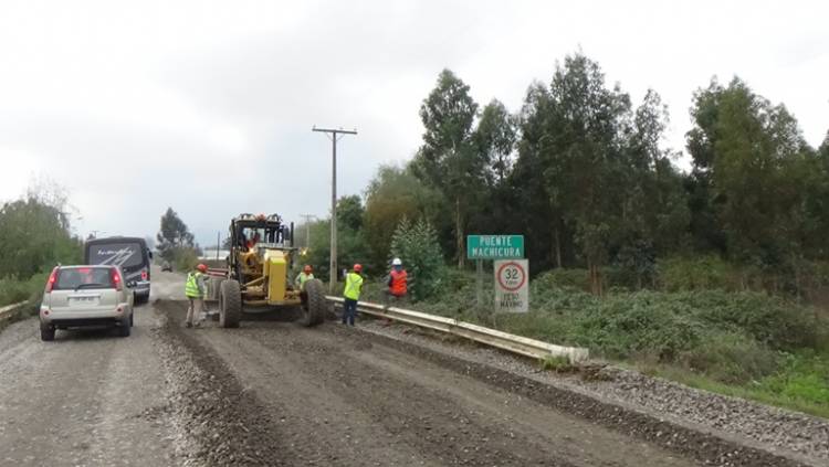 Mejoramiento ruta Panimávida-Colbún tiene un avance del 70%