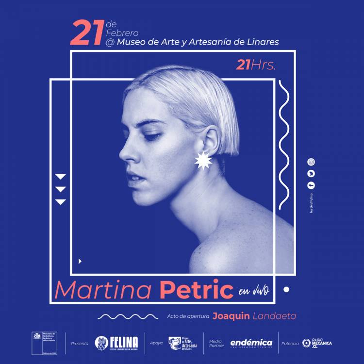 Cantante Martina Petric se presenta en Linares