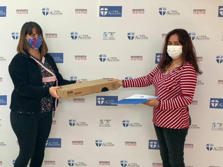 CFT San Agustín entregó equipamiento informático y planes de conectividad a estudiantes