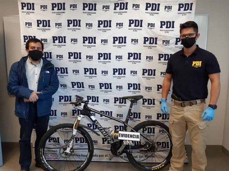 PDI recupera bicicleta robada hace tres años