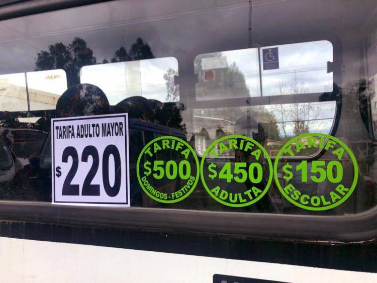 Adultos mayores pagarán 220 pesos por movilizarse  en la Línea “San Ambrosio” de Linares