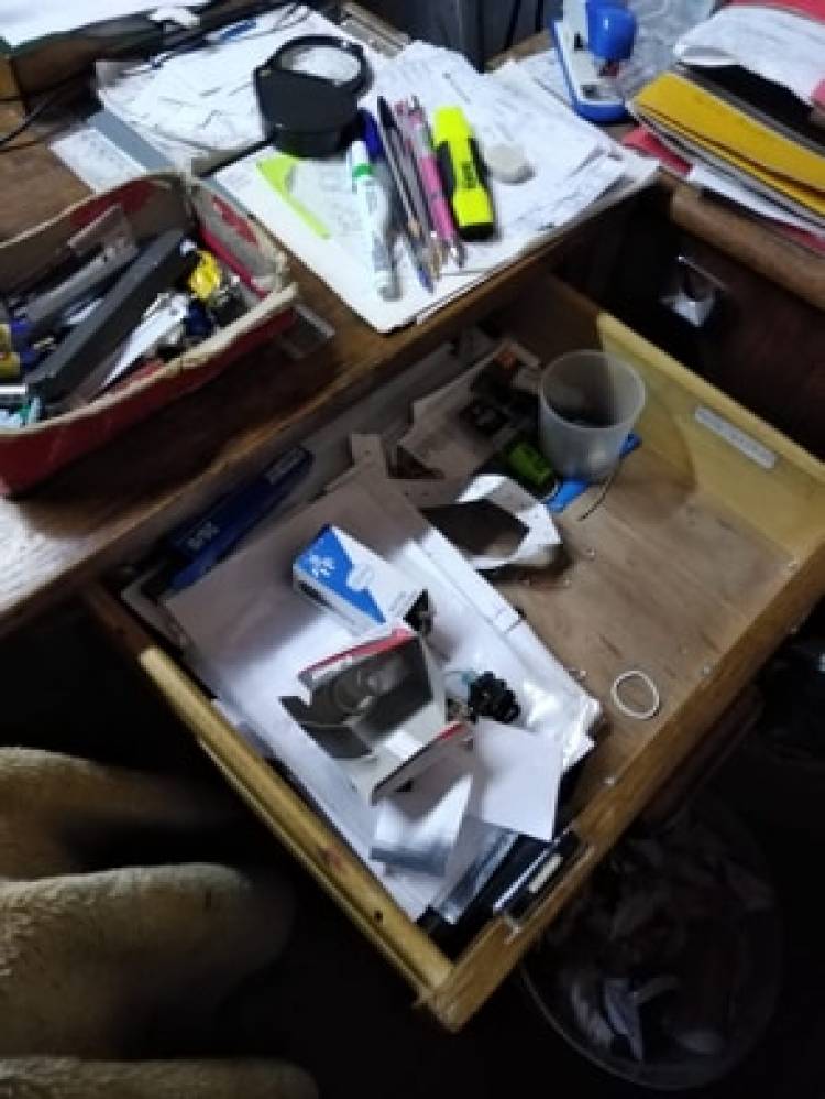 Delincuentes roban y provocan graves daños en oficina contable de calle Manuel Rodríguez con Max Jara