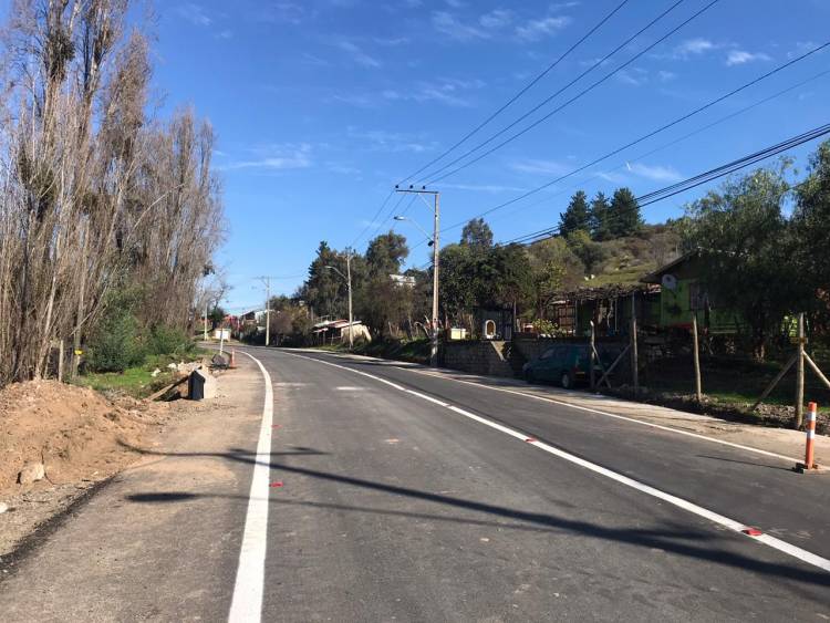 MOP avanza con mejoramiento de la ruta que une a Maule con Pueblecillo