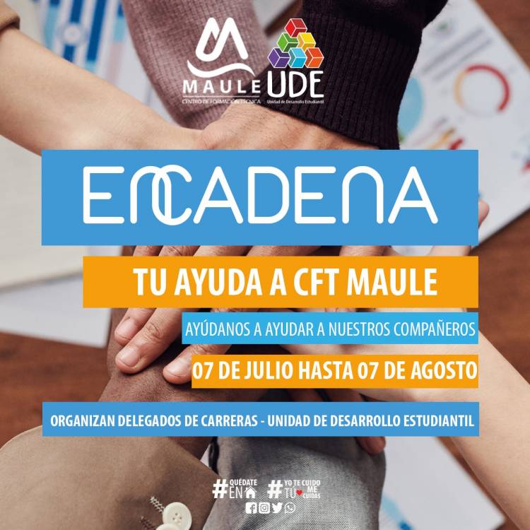 A través de campaña solidaria en “En Cadena” la comunidad  del CFT Maule brindará apoyo a estudiantes que lo necesiten 