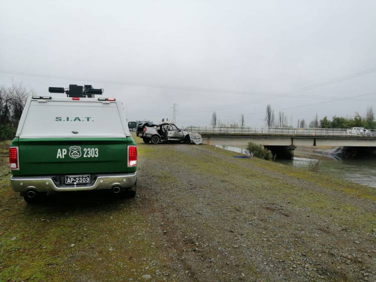 Joven muere tras caída de automóvil a canal de devolución “Inela” en la comuna de Yerbas Buenas