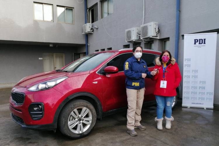 PDI San Javier recupera vehículo robado en Santiago