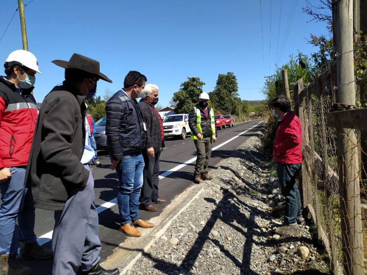  MOP avanza en etapa final de la pavimentación del camino a "Los Rabones" en Colbún