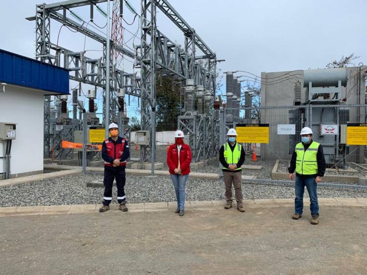 Seremi Energía Maule verifica en terreno obras de transmisión y distribución en ampliación de subestación Panimávida