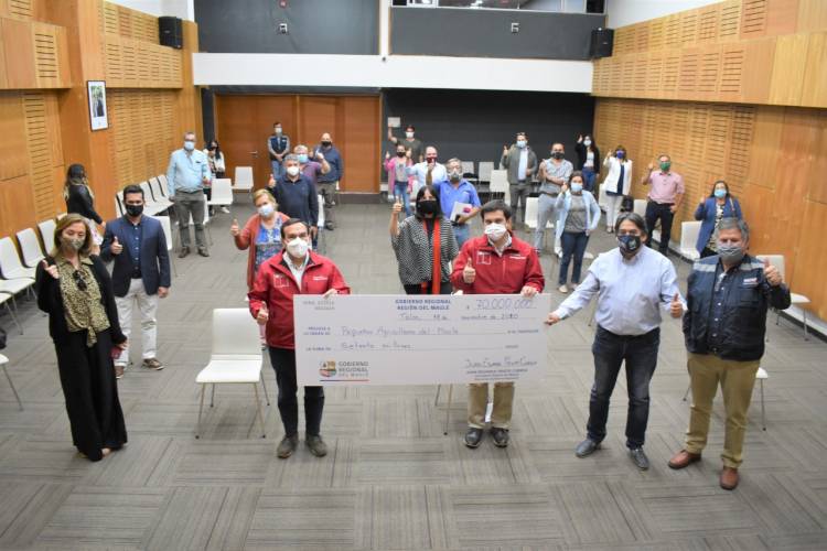 Pequeños agricultores recibieron incentivos productivos de convenio entre el Gobierno Regional del Maule e Indap