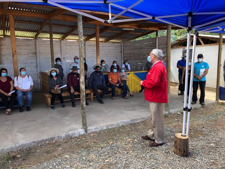 Autoridades se reunieron con frambueseros de Longaví para abordar daños de últimas lluvias y los daños provocados por la plaga de moscas de “alas manchadas”