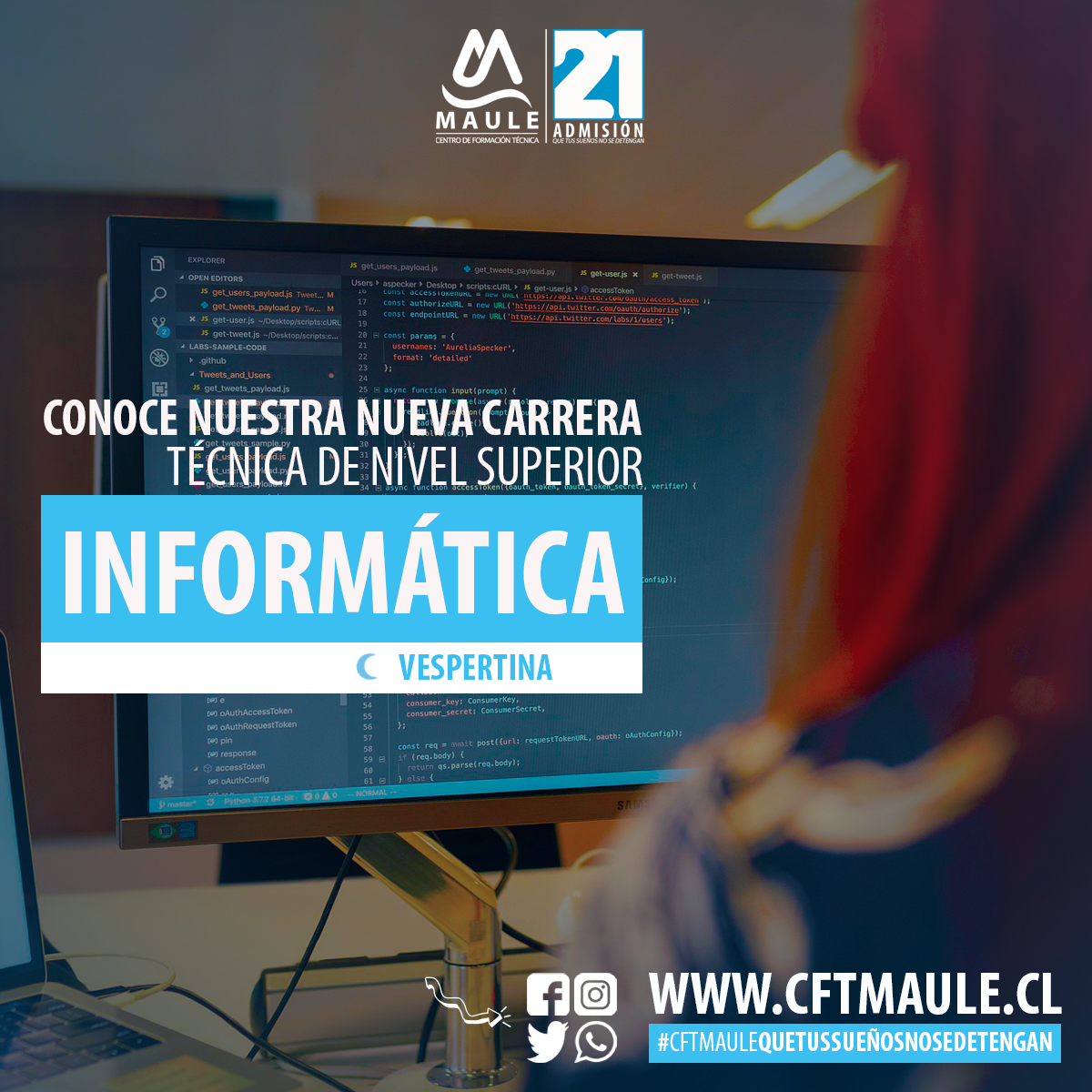 CFT Estatal del Maule potencia área tecnológica con nueva carrera "TNS en Informática"