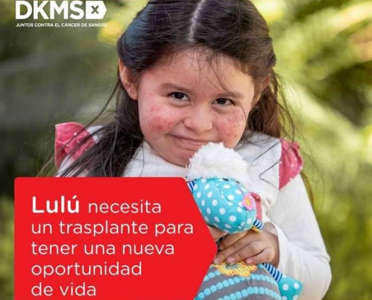 Lulú necesita con urgencia trasplante de células madres para superar rara enfermedad